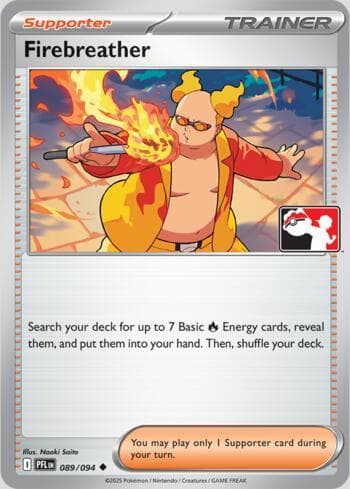 Carta Firebreather 089/80 do set Play Pokemon Prize Pack Series 9 — Pokémon TCG | Bynx