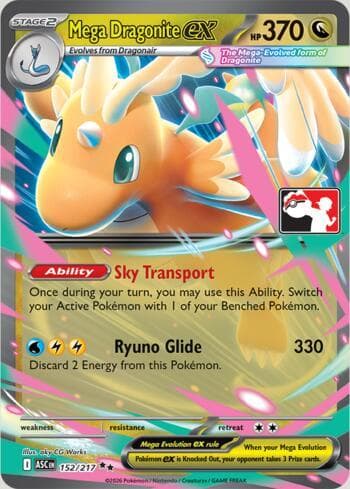 Mega Dragonite ex 152/80 — Play! Pokemon Prize Pack Series 9