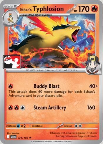 Ethan's Typhlosion 034/80 — Play! Pokemon Prize Pack Series 9
