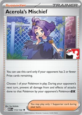 Acerola's Mischief 113/80 — Play! Pokemon Prize Pack Series 9