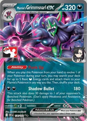 Marnie's Grimmsnarl ex 136/80 — Play! Pokemon Prize Pack Series 9