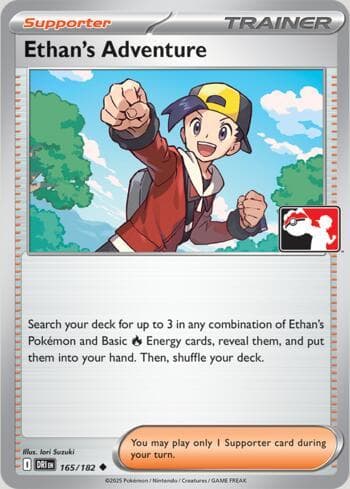 Carta Ethan's Adventure 165/80 do set Play Pokemon Prize Pack Series 9 — Pokémon TCG | Bynx